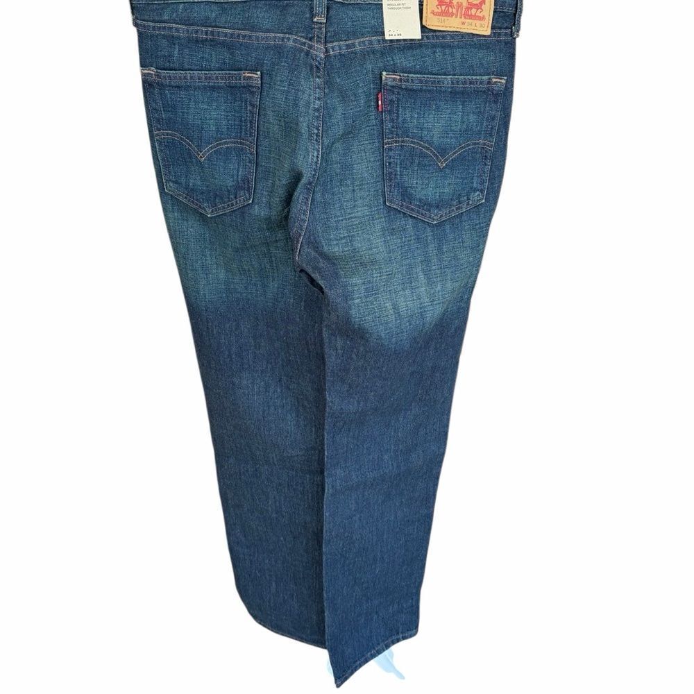 Levi's Men's 514 Straight Jeans, Dark Wash size 34/30. - Picture 2 of 8